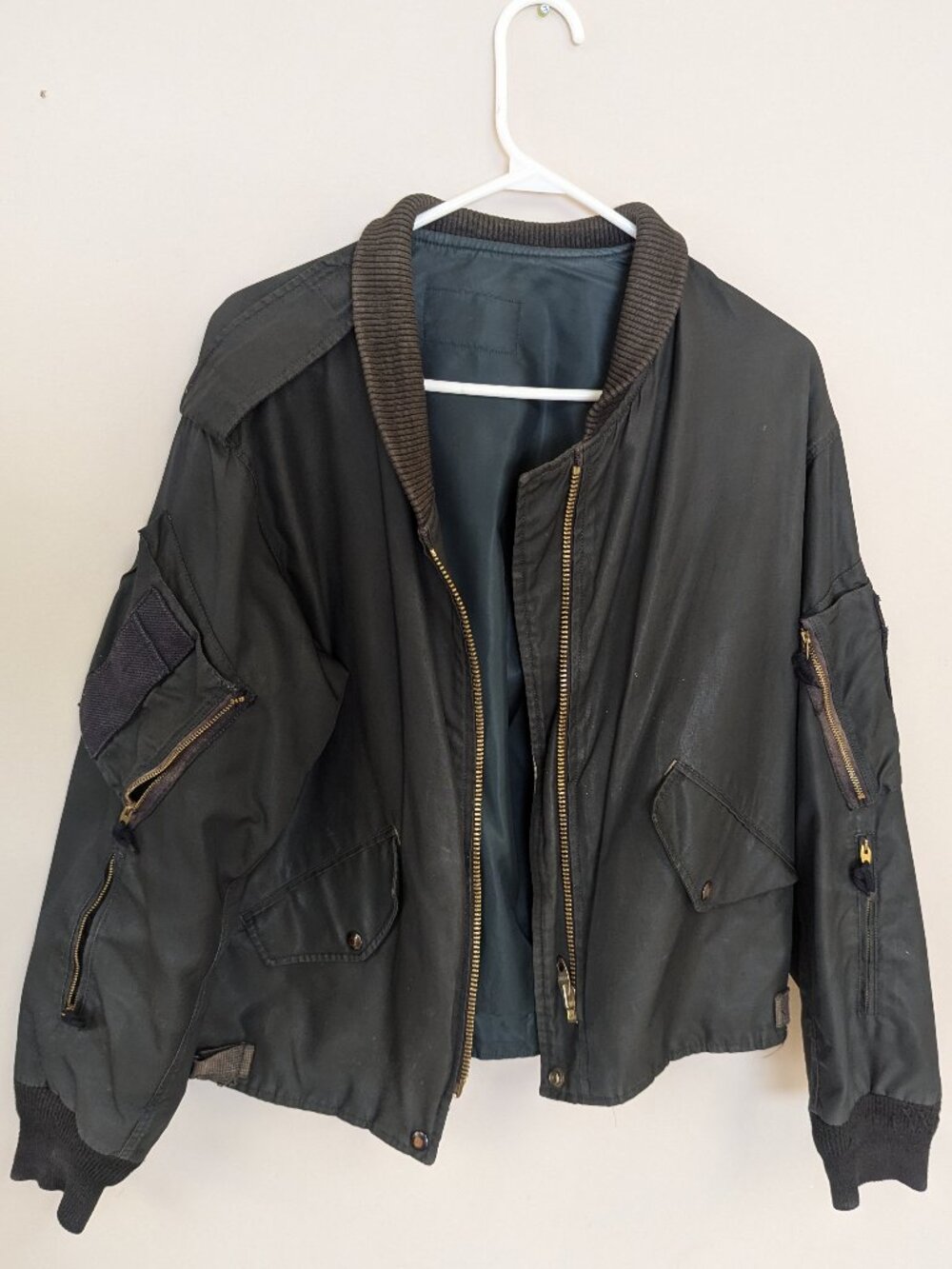 Vintage 1980s Utility Jacket Military Inspired Waterproof Grunge Raincoat
